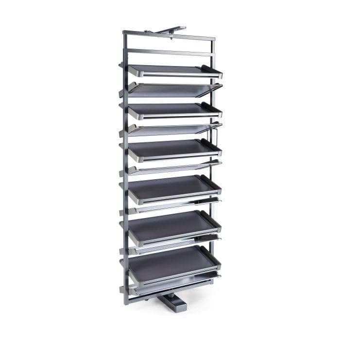 Hettich 360° Shoe Rack 4 Tier Grey Finish