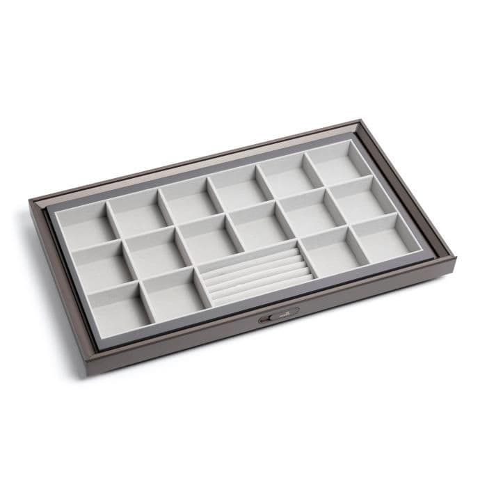 Hettich Flannelette Sorting Box 900 mm - Mocha Finish