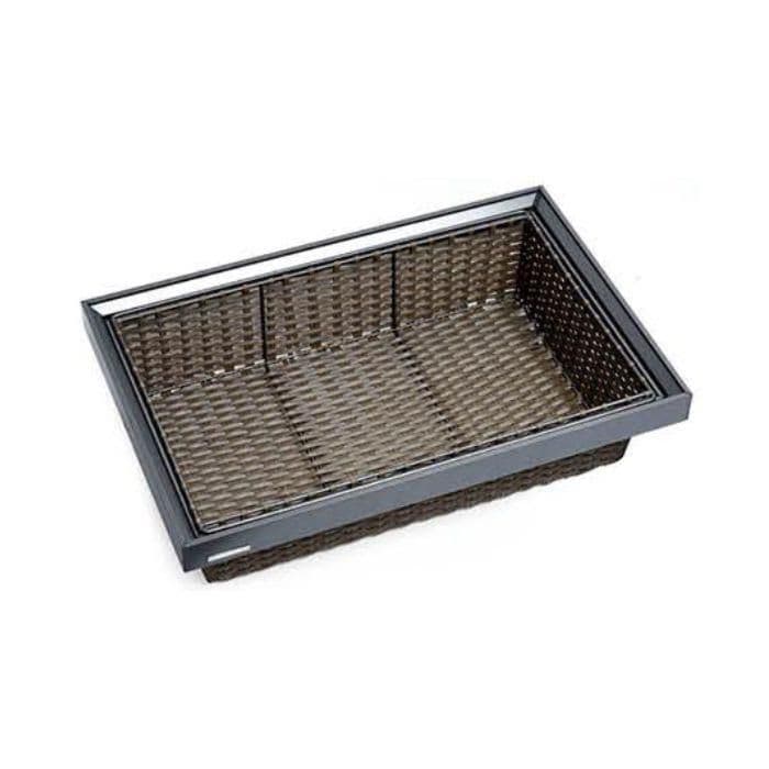 Hettich Rattan Lile Basket 600 mm - Grey Finish