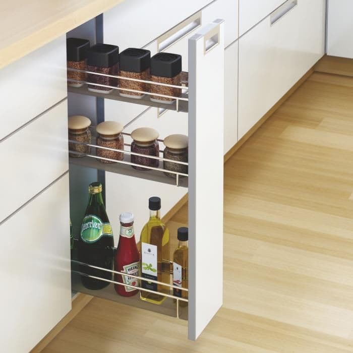 Spice Pull Out 3 tier For Cabinet width 250 mm (4 Inch)