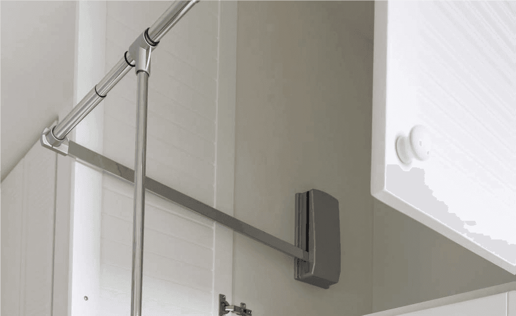 Starrs Wardrobe Lift soft close15kg Silver + Chrome Finish