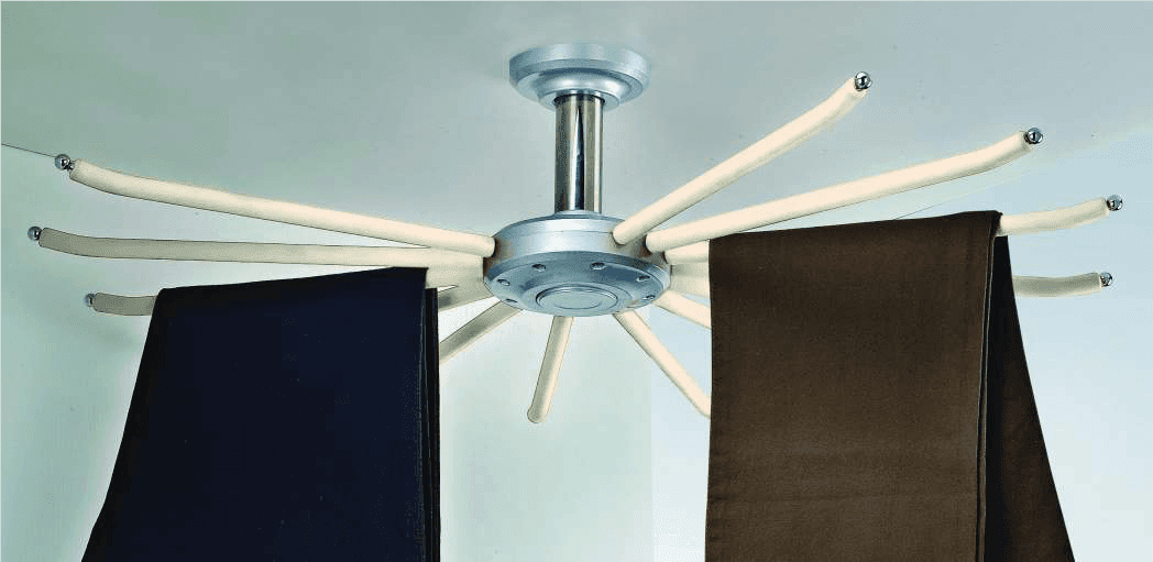 Starrs Top Mounter Rotating Hanger White + Chrome Finish