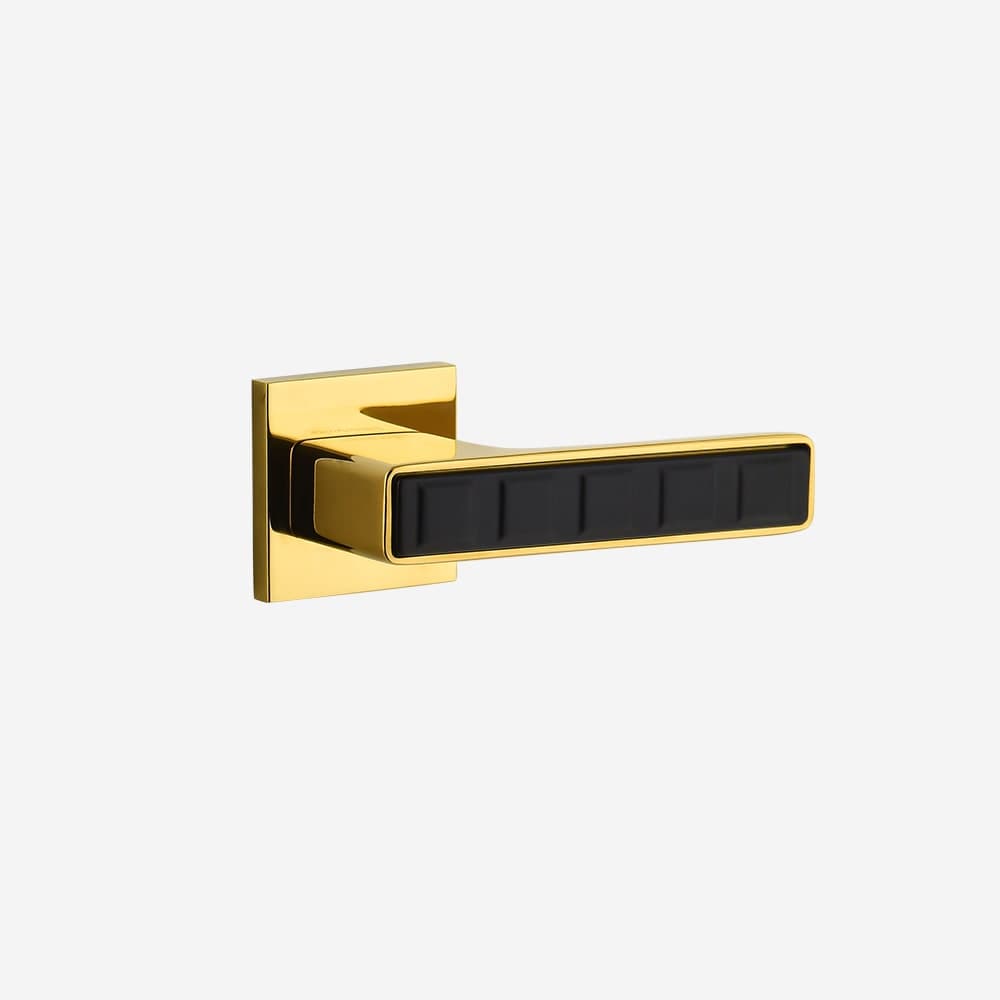 Dorset Door handle Full Gold Graphite Matt