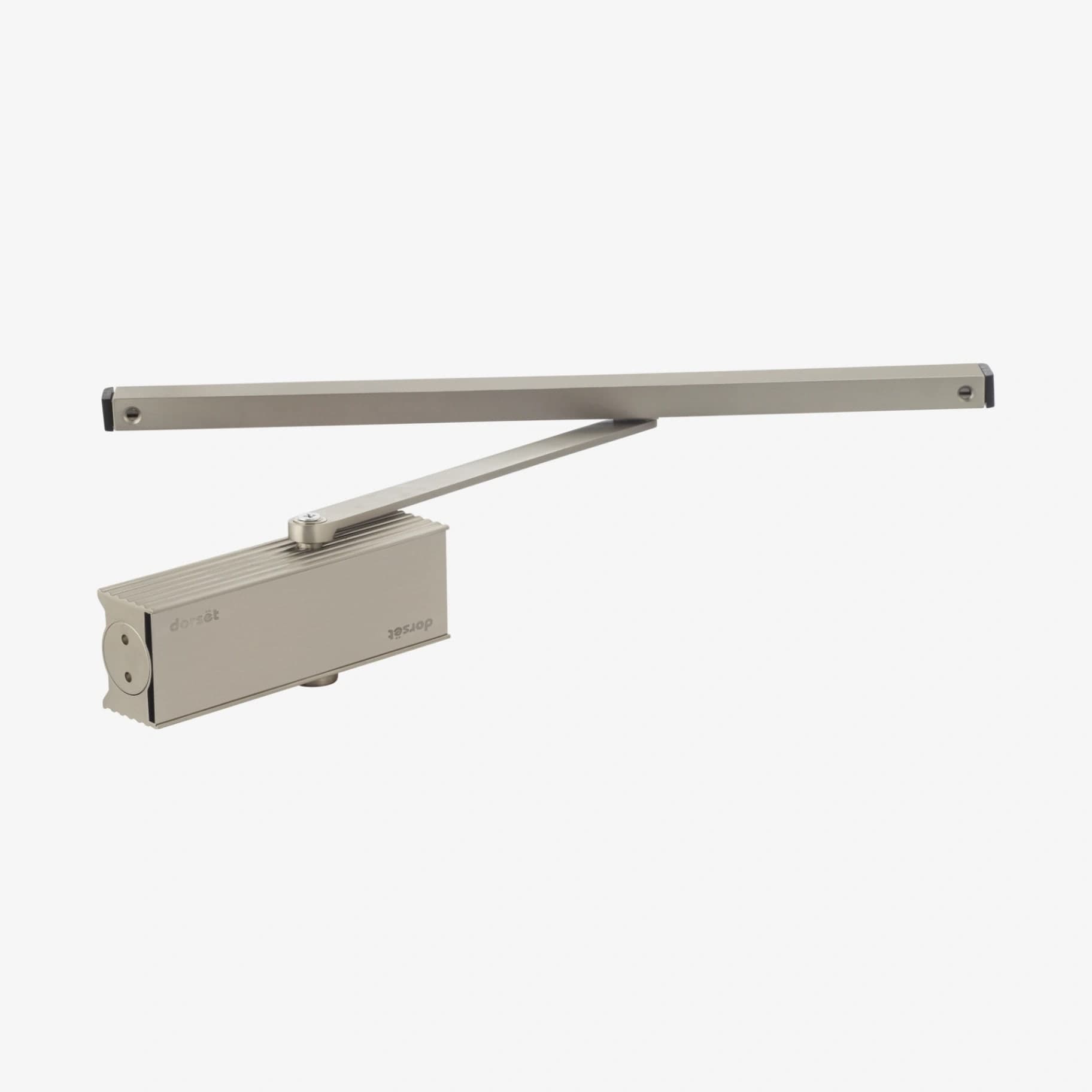 Dorset door closer (silver satin)