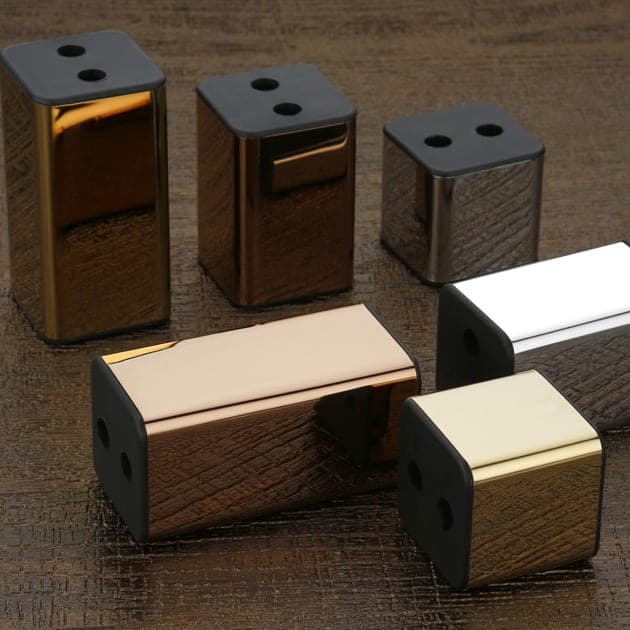 Furniture Leg PVD Rose Gold Finish 3 Inch