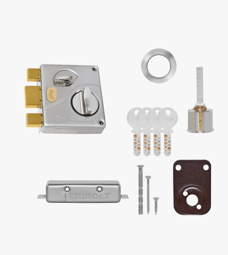 Tribolt Ultra 1CK Deadbolt Satin Nickle 3