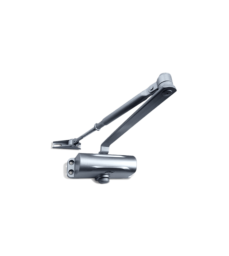 Surface Mounted Door Closer Hercules Silver Finish 60 kg