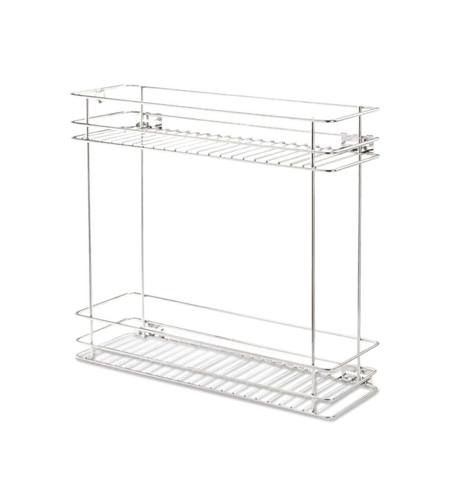 Two Shefl Pull Out SS 304 (17x20x8)Inch