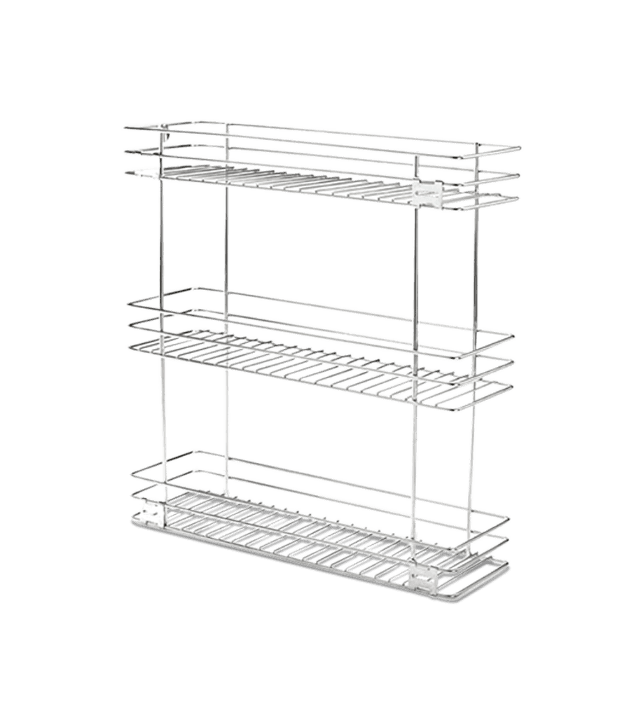 Three Shefl Pull Out SS 304 (22x20x6)Inch