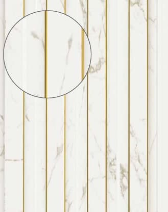 GL 15215 White with Gold LIne(9.5ft X 7")