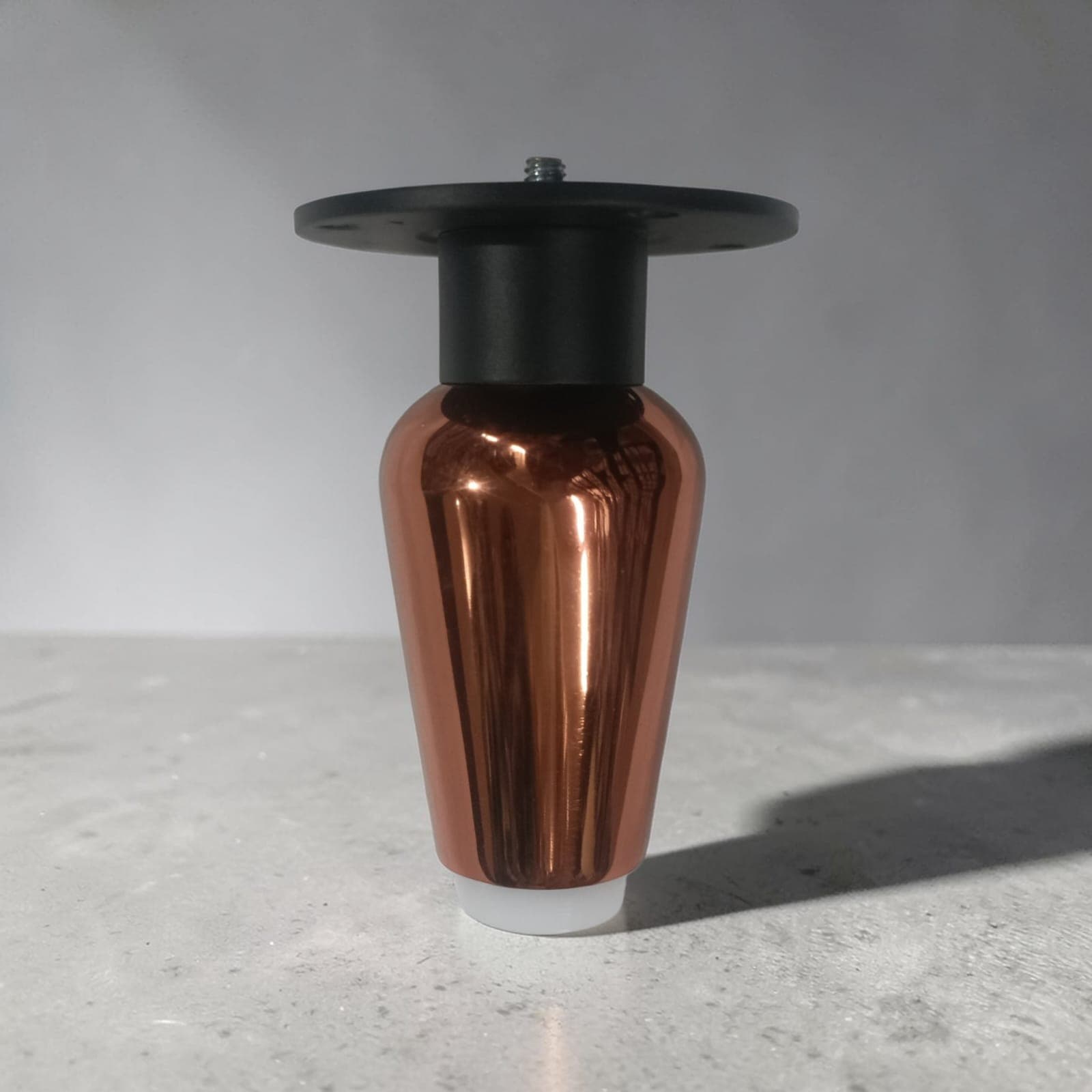 Gelests (089-RK 4 inch) Tapered Sofa Leg – Rose Gold