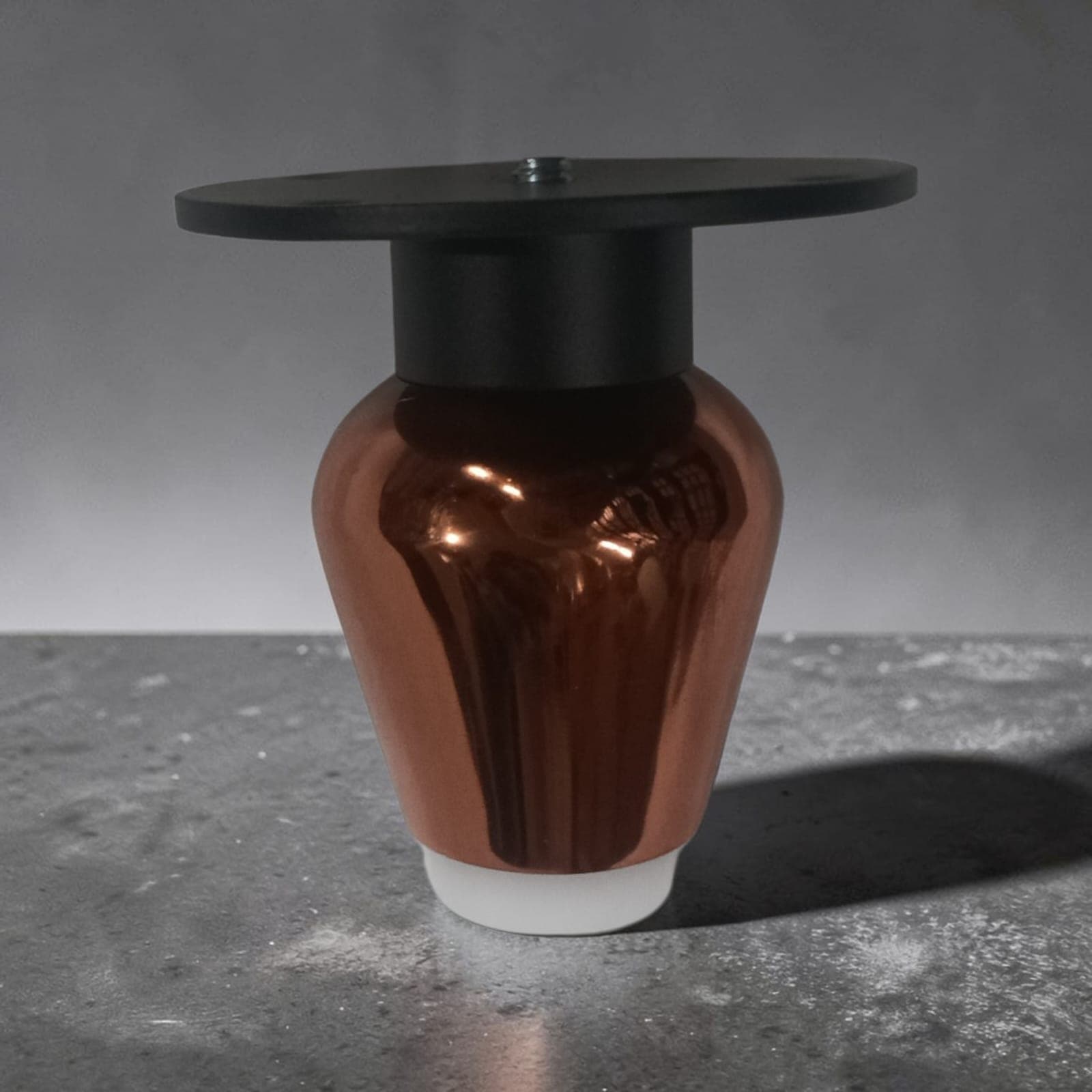 Gelests (089-RK 3 inch) Tapered Sofa Leg – Rose Gold