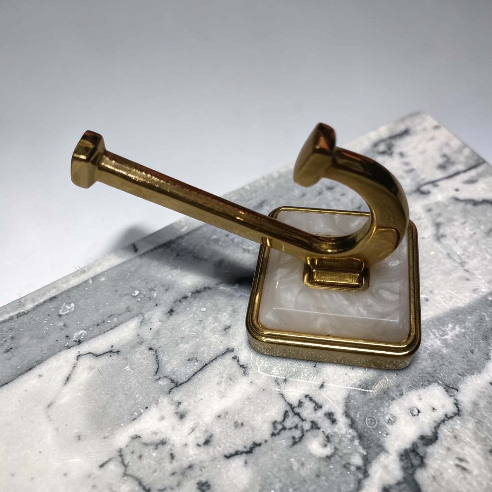 Premium Golden Wall Hook with Decorative Base