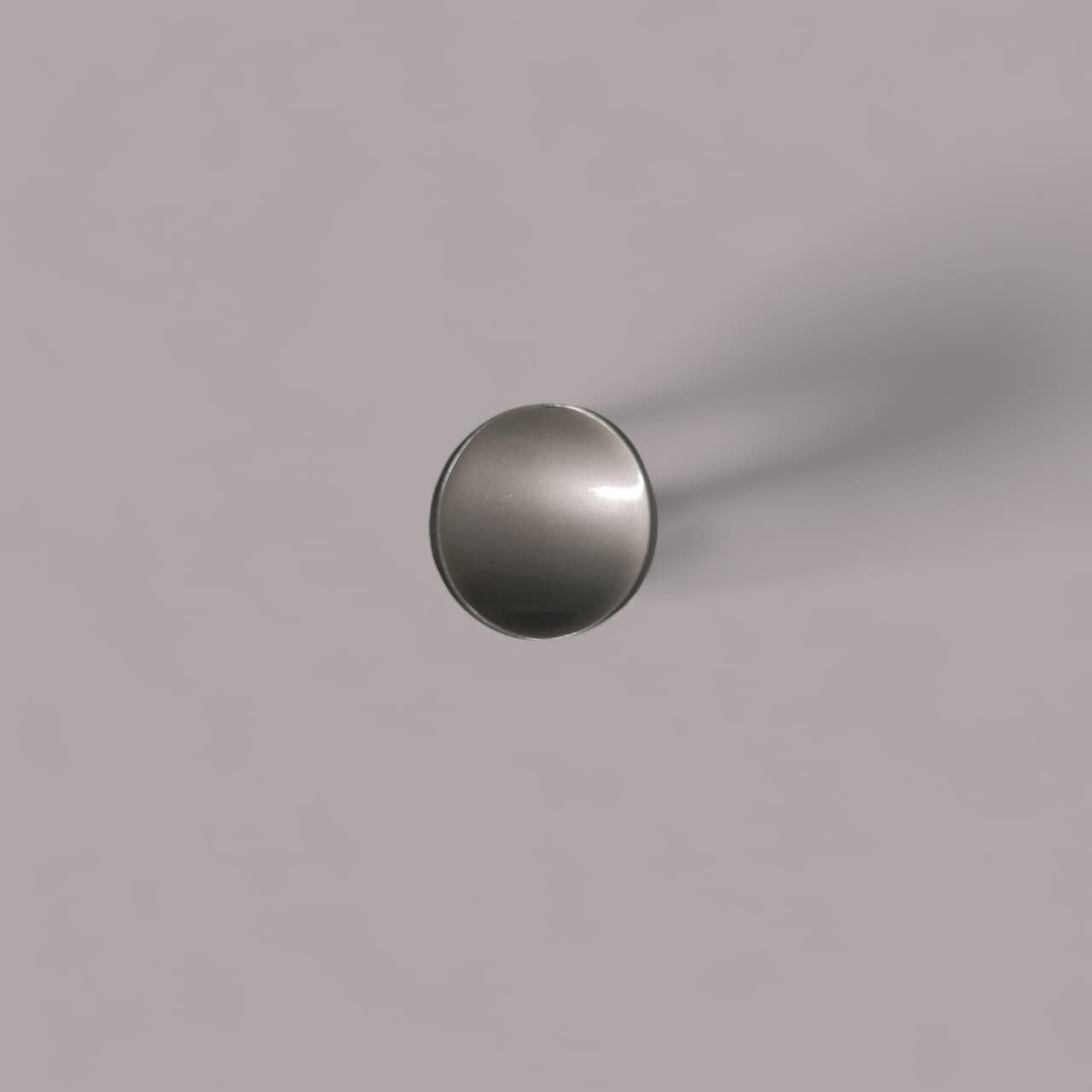Round Cabinet & Drawer Knob (Silver/Gunmetal Finish) | Minimal Metal Furniture Knob